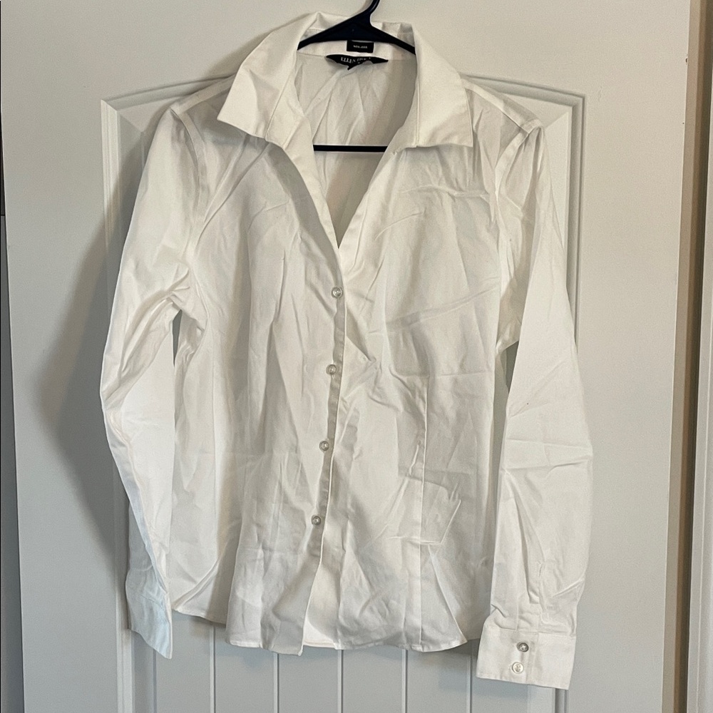 Ellen Tracy White Non-Iron Shirt